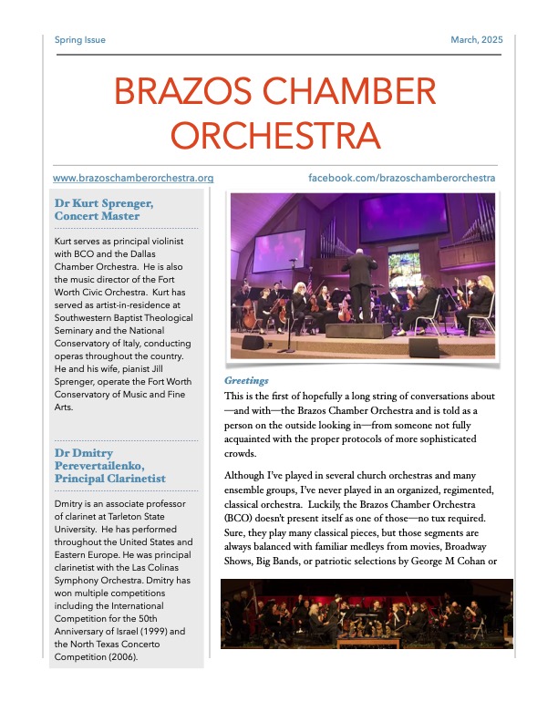 Brazos newsletter March 2025